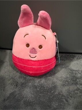 Squishmallows Piglet Plush Pink and Red
